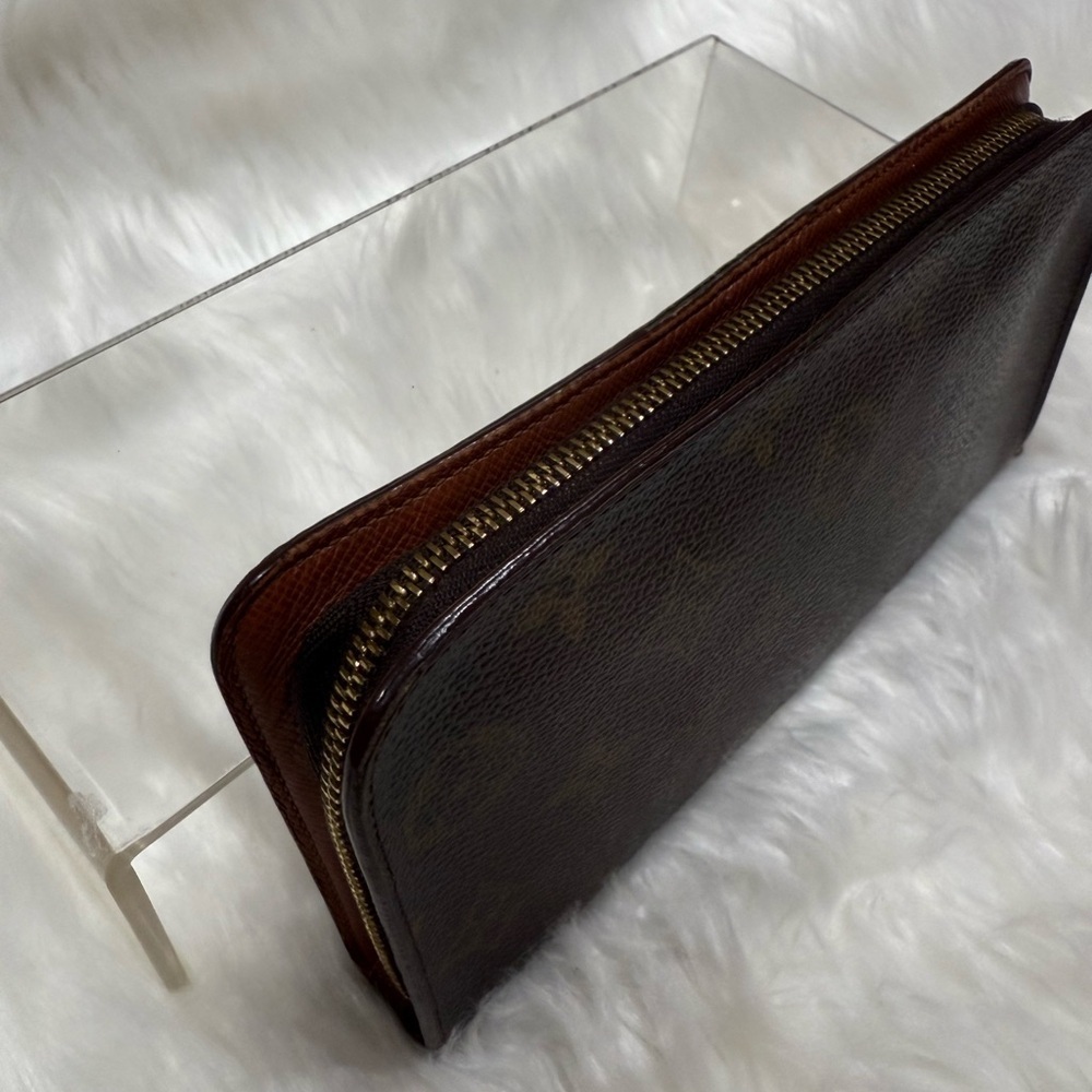 Vintage Louis Vuitton Monogram Portomone Zipper Round Long Wallet - Picture 4 of 16